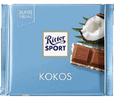 Kokos-Nourriture Chocolats Ritter Sport 