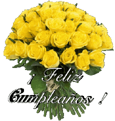 Mensajes Español Feliz Cumpleaños Floral 015 