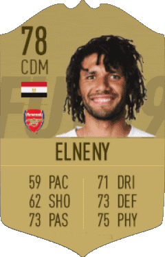 GIF Mohamed Elneny Egypte F I F A - Joueurs Cartes Jeux Vidéo Multi Média